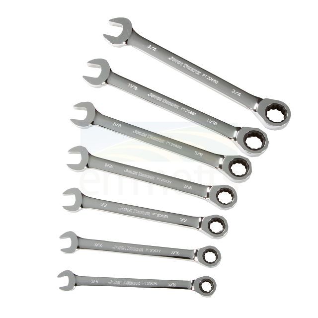 John Deere SAE Wrench Set 7-Piece Set with Rack TY25249