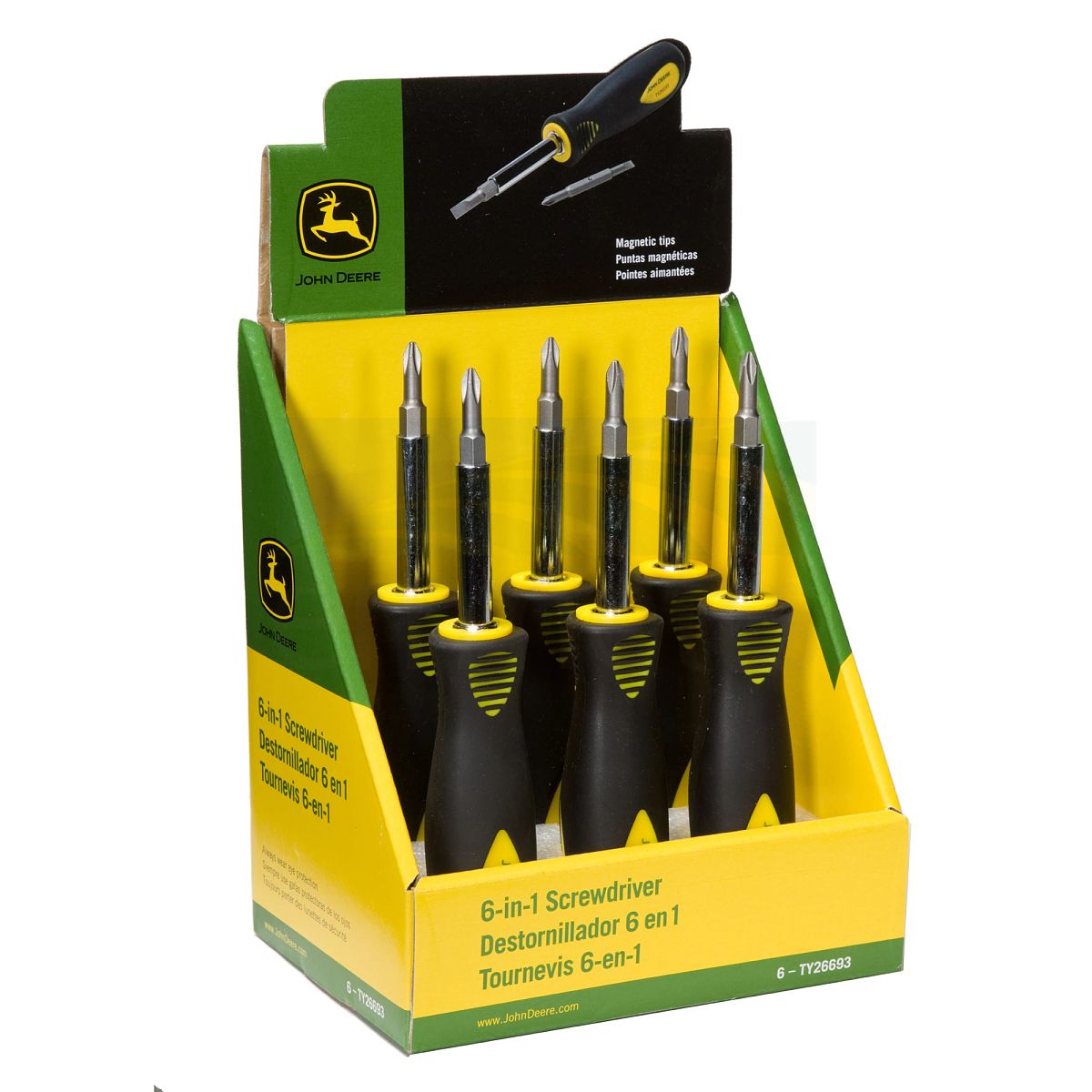 John Deere 6-in-1 Screwdriver Set TY26693
