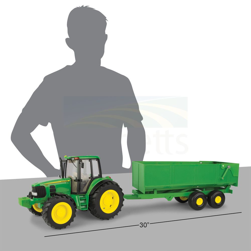 1:16 Big Farm John Deere 6930 Tractor with Wagon 46077