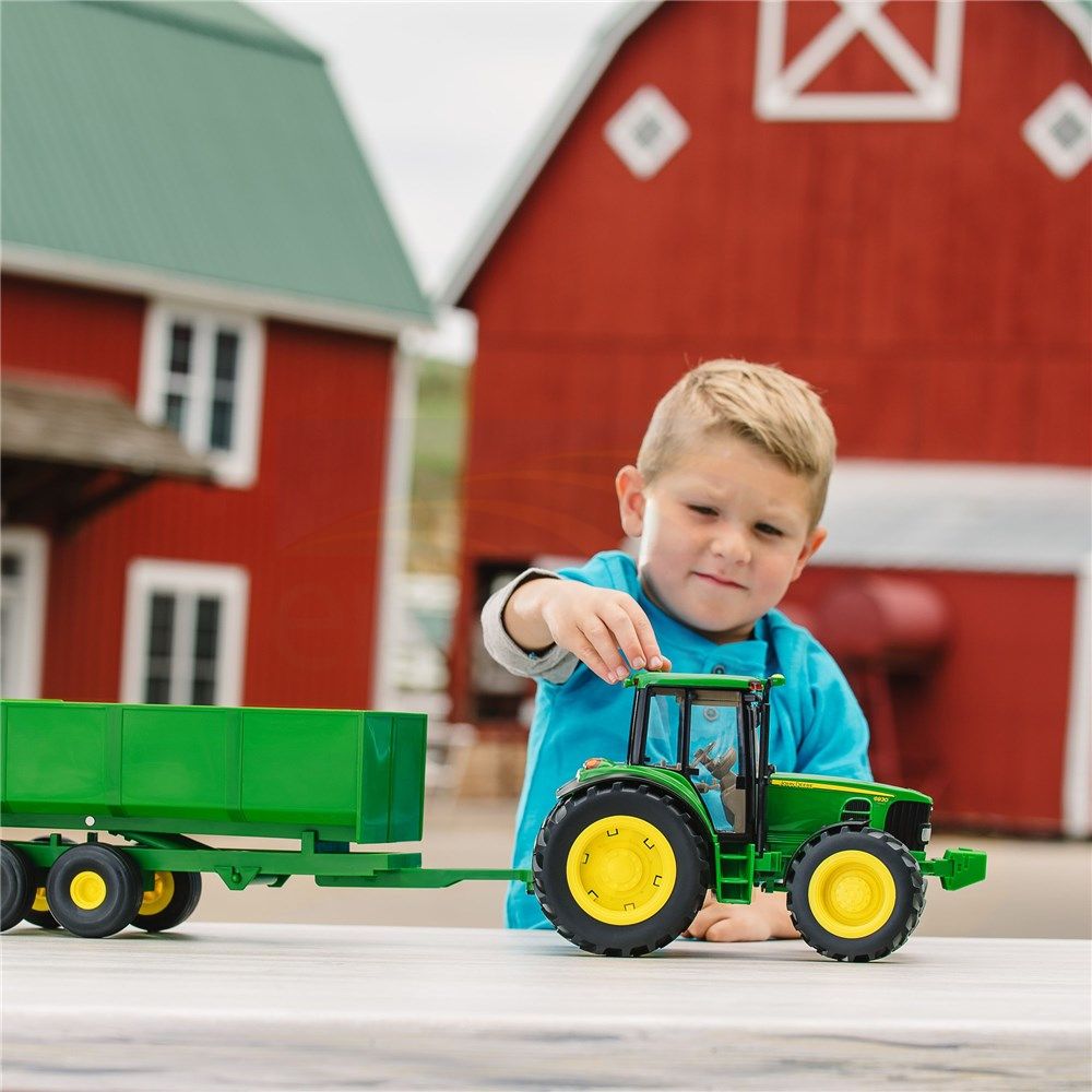 1 16 Big Farm John Deere 6930 Tractor with Wagon 46077 Emmetts Shop