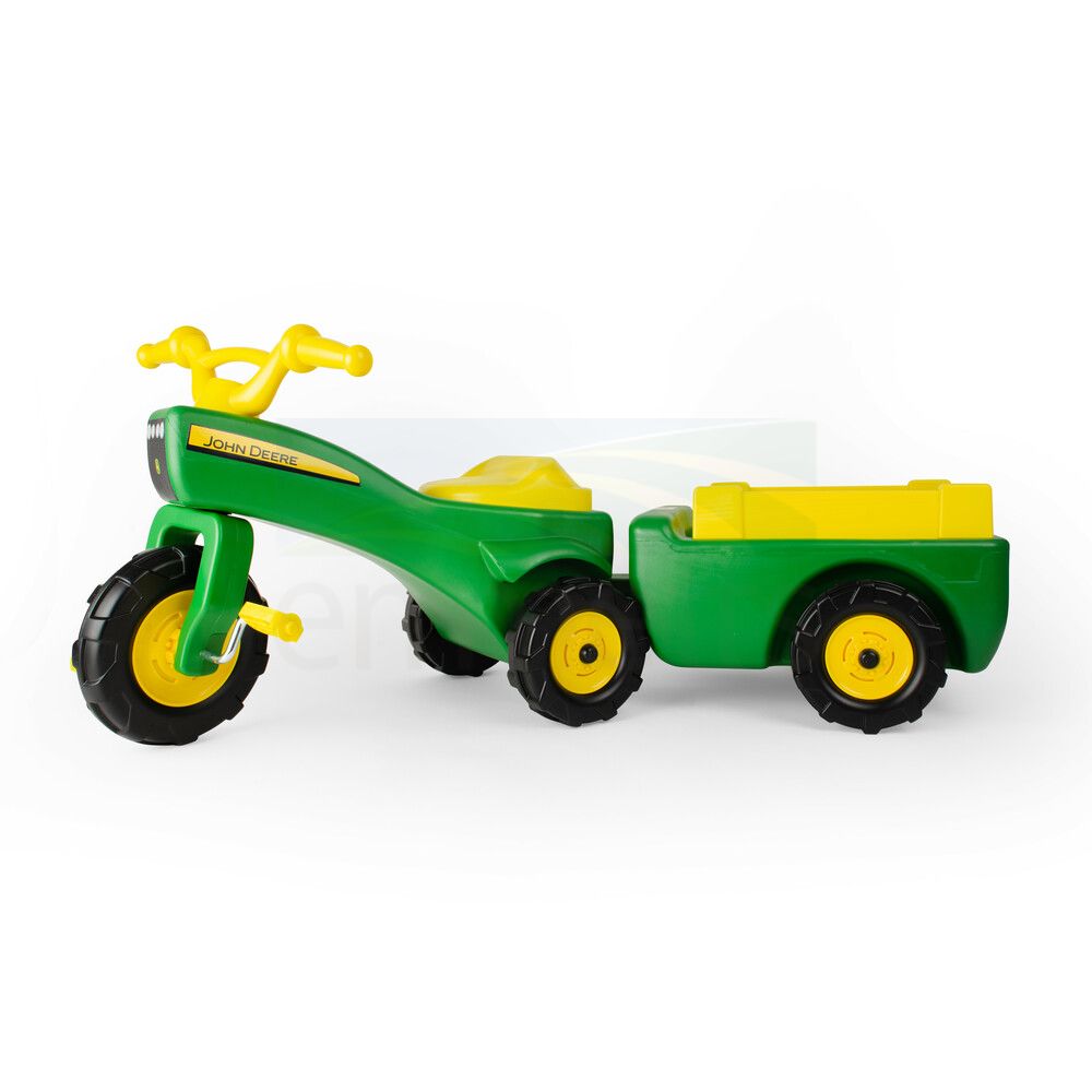 John deere trike store and wagon set