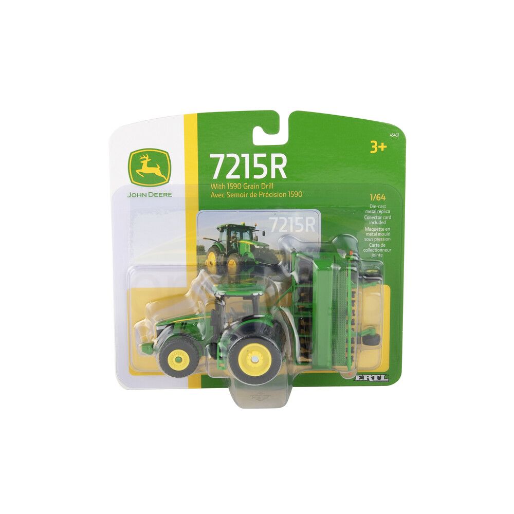 1:64 John Deere 7215R Tractor with 1590 Grain Drill 45433
