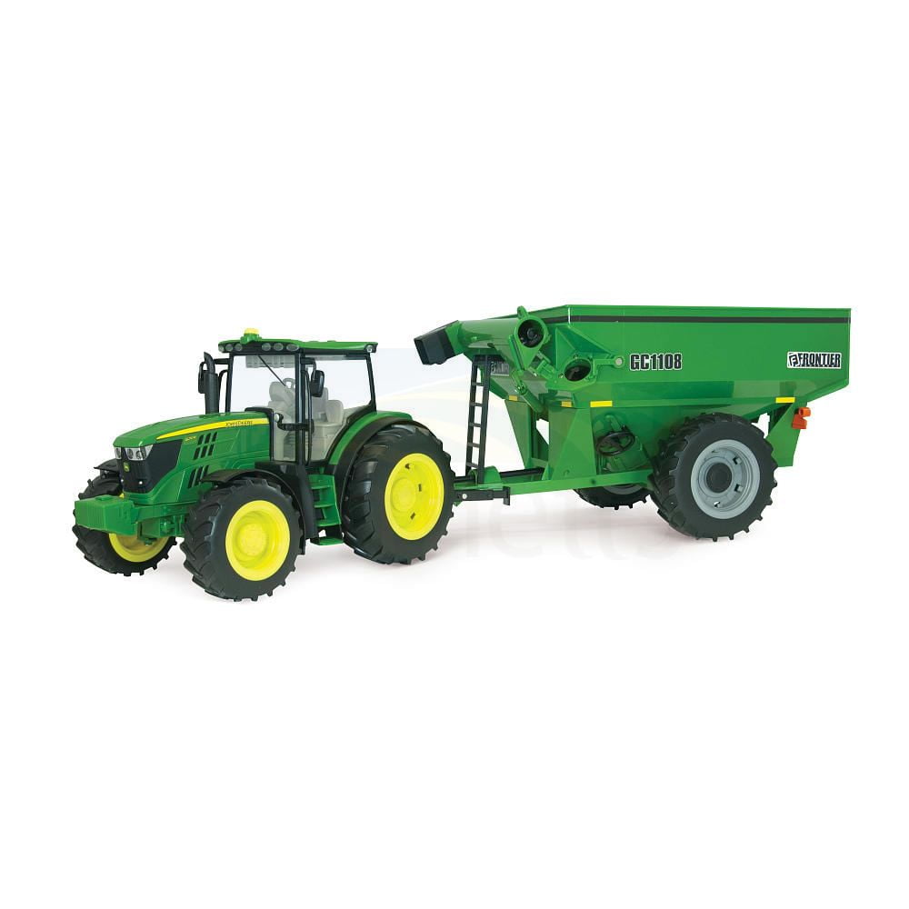 1 16 Big Farm John Deere 6210R with Frontier Grain Cart Set 46284 Emmetts Shop