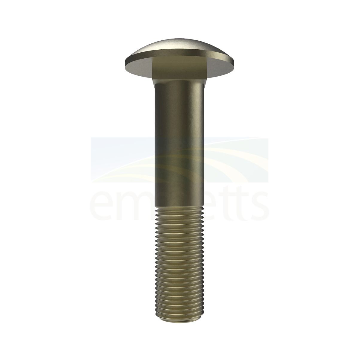 Round Head Square Short Neck Bolt 16mm X 80mm 03M7212 Emmetts Shop