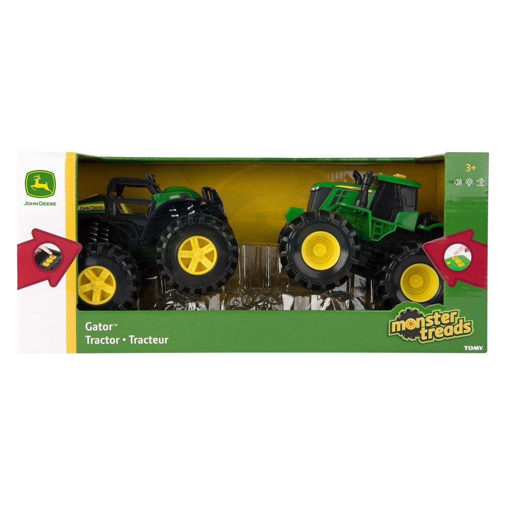 John Deere 15cm Monster Treads Lights & Sounds 2 Pack 46670