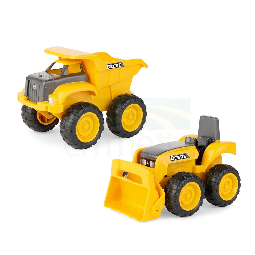 John Deere 15cm Sand Pit Construction Vehicle 2 Pack 47020