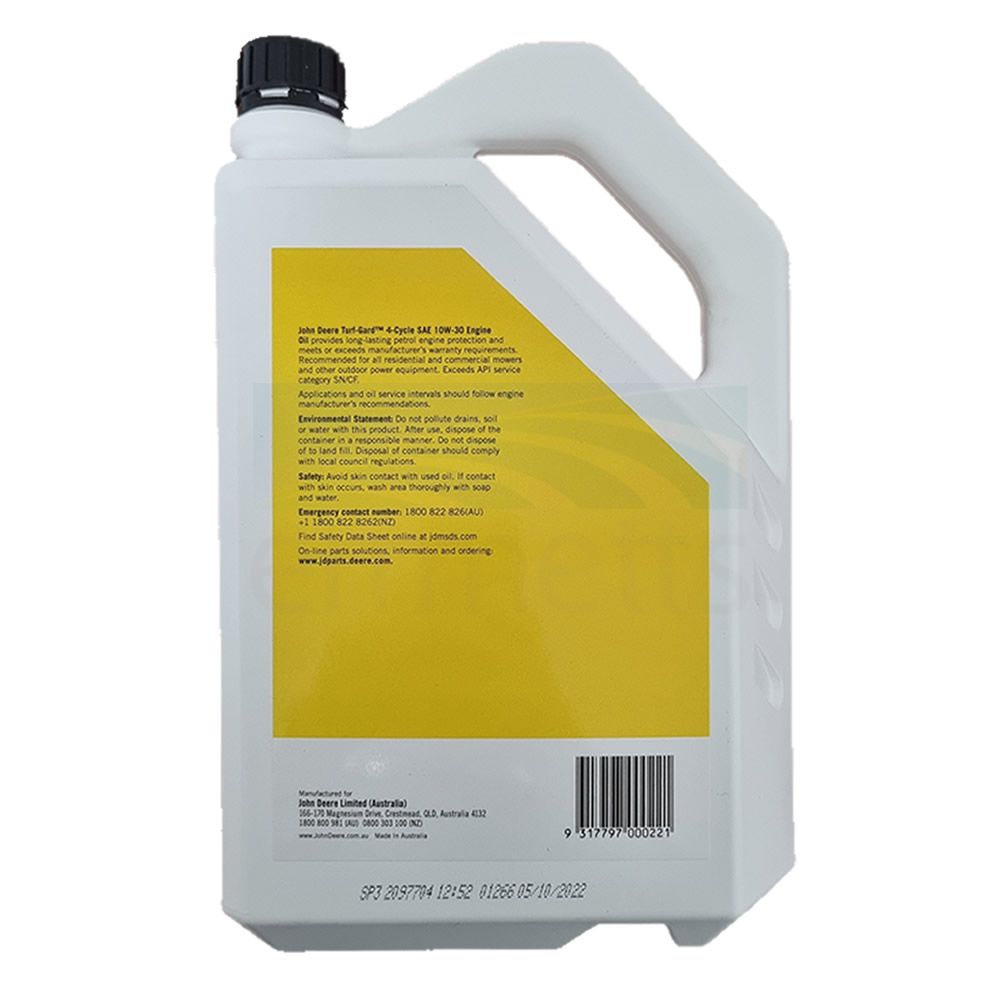 TURF-GARD OIL 5L 10W30 SN/GF5 CP8202