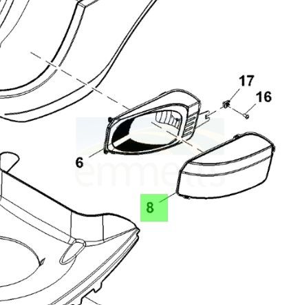 LH Headlight Lens GX23140