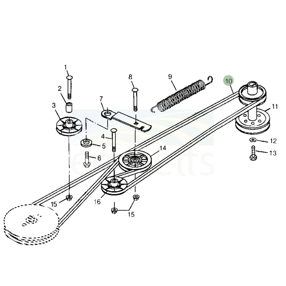 Traction Drive Power Train V-Belt M118760