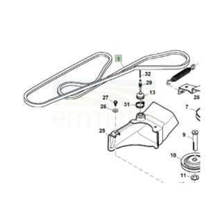 Primary mower belt best sale
