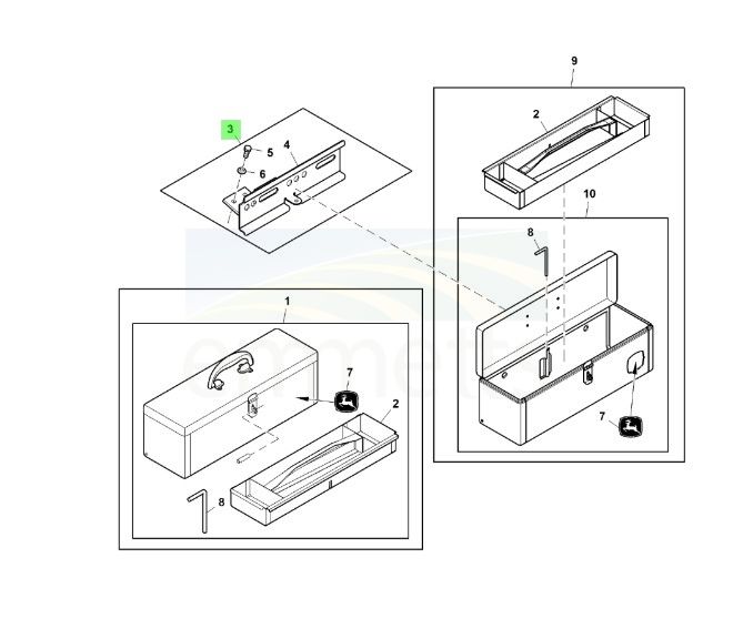 Toolbox Bracket RE200474