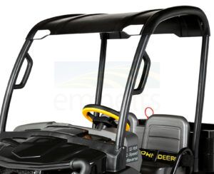 John Deere 12V XUV Gator with Roof in Midnight Black IGOD0093 Emmetts Shop