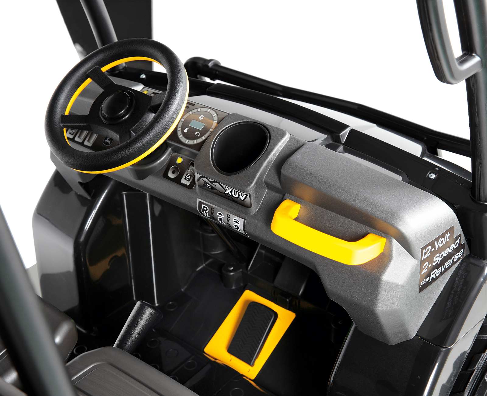 John Deere 12V XUV Gator with Roof in Midnight Black IGOD0093