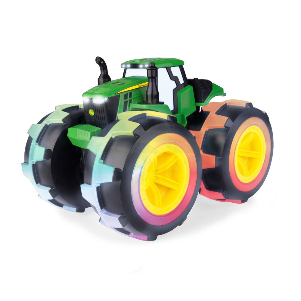 John Deere Monster Treads Lightning Wheels 4WD Tractor with Lights & Sounds 46644
