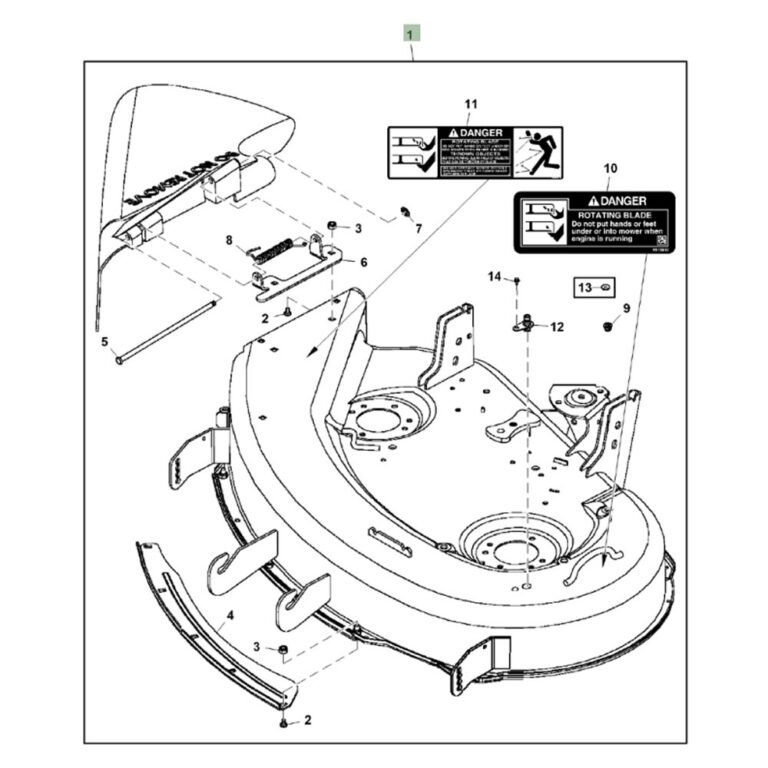John deere hotsell x300 deck parts
