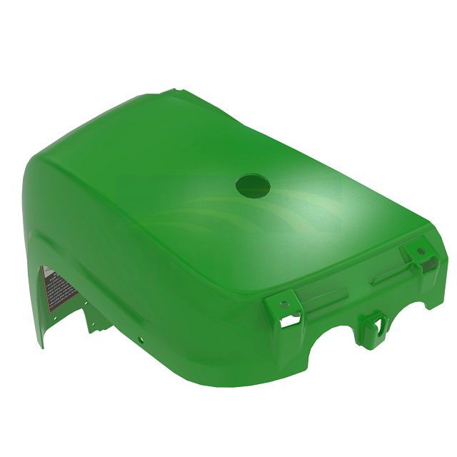 Green RH Front Fender with Label AM141064