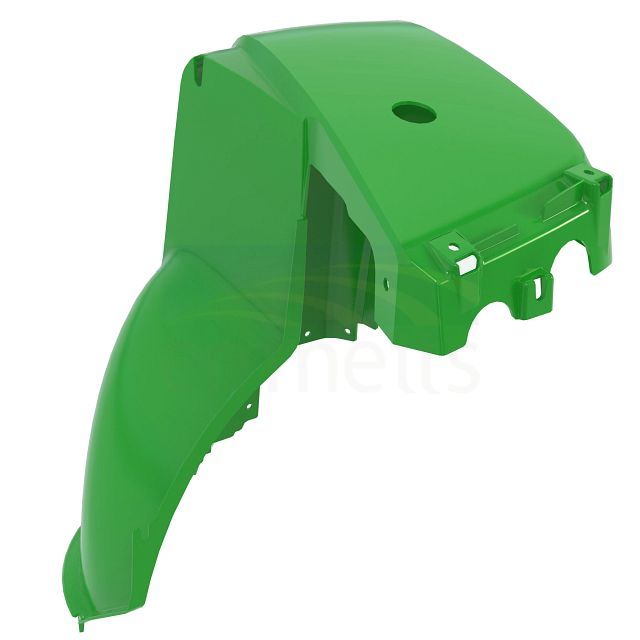 Green RH Front Fender with Label AM146233