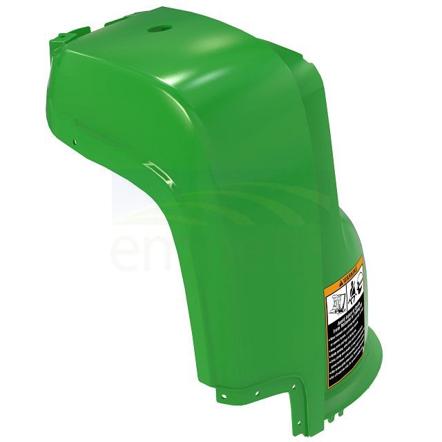Green RH Front Fender with Label AM146233