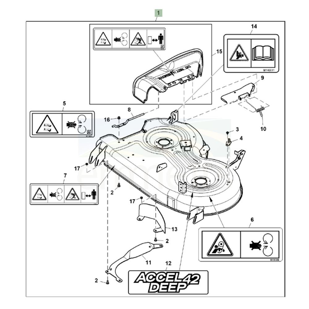 ZTRAK 42 Inch Mower Deck GY22460 Emmetts Shop