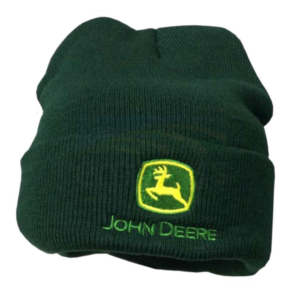 Betydning skam Hørehæmmet John Deere Knitted Bottle Green Beanie ID380 - Emmetts Shop