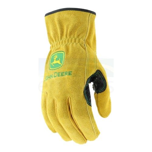 John Deere Men’s Split Cowhide Leather Driver Gloves with AG Logo JD00004