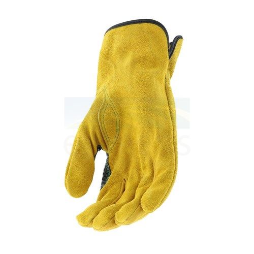 John Deere Men's Split Cowhide Leather Driver Gloves with AG Logo JD00004