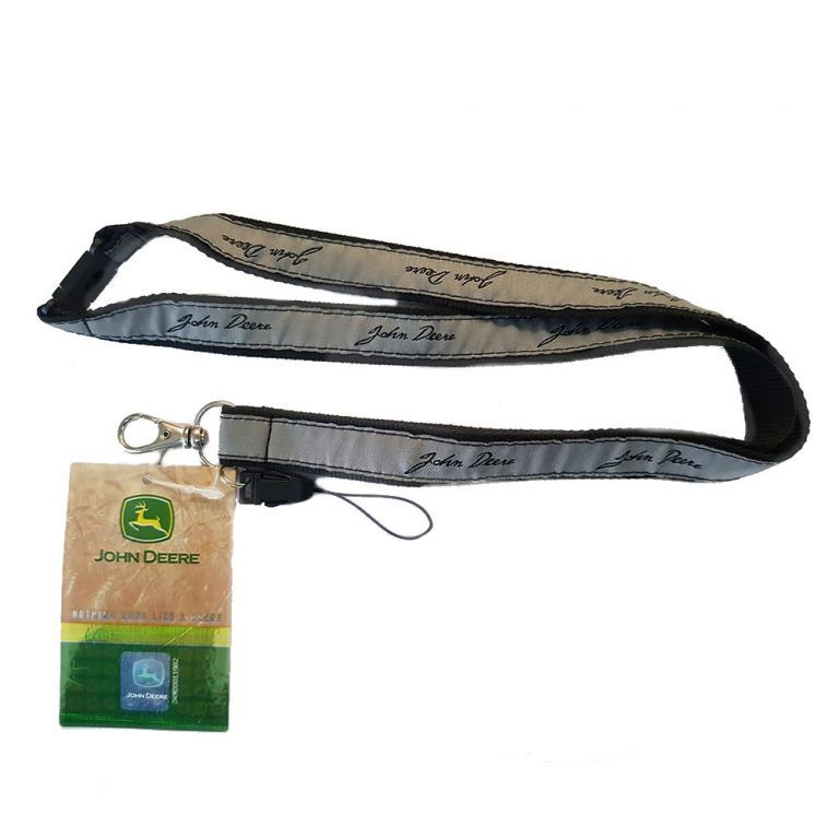 John Deere Promotional Lanyard, Black & Silver JOH004 Emmetts Shop