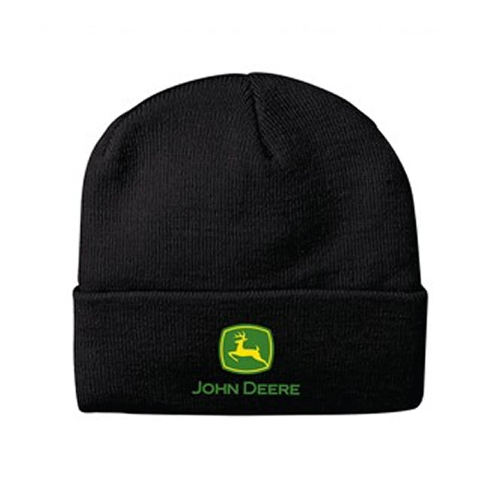 duft analysere det tvivler jeg på John Deere Unisex Black Beanie JOH254 - Emmetts Shop