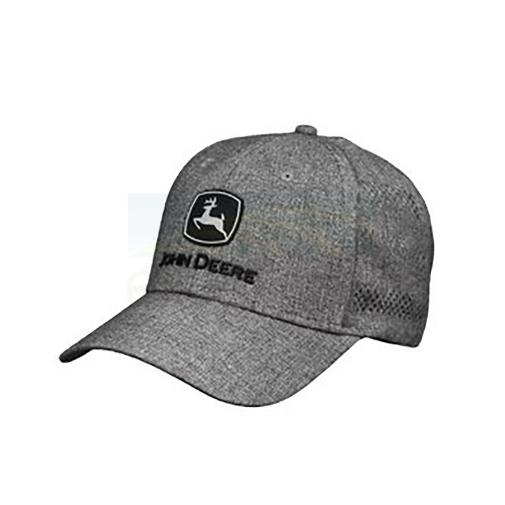 John Deere Men's Charcoal Stretch Hat 13080630CH - Emmetts Shop