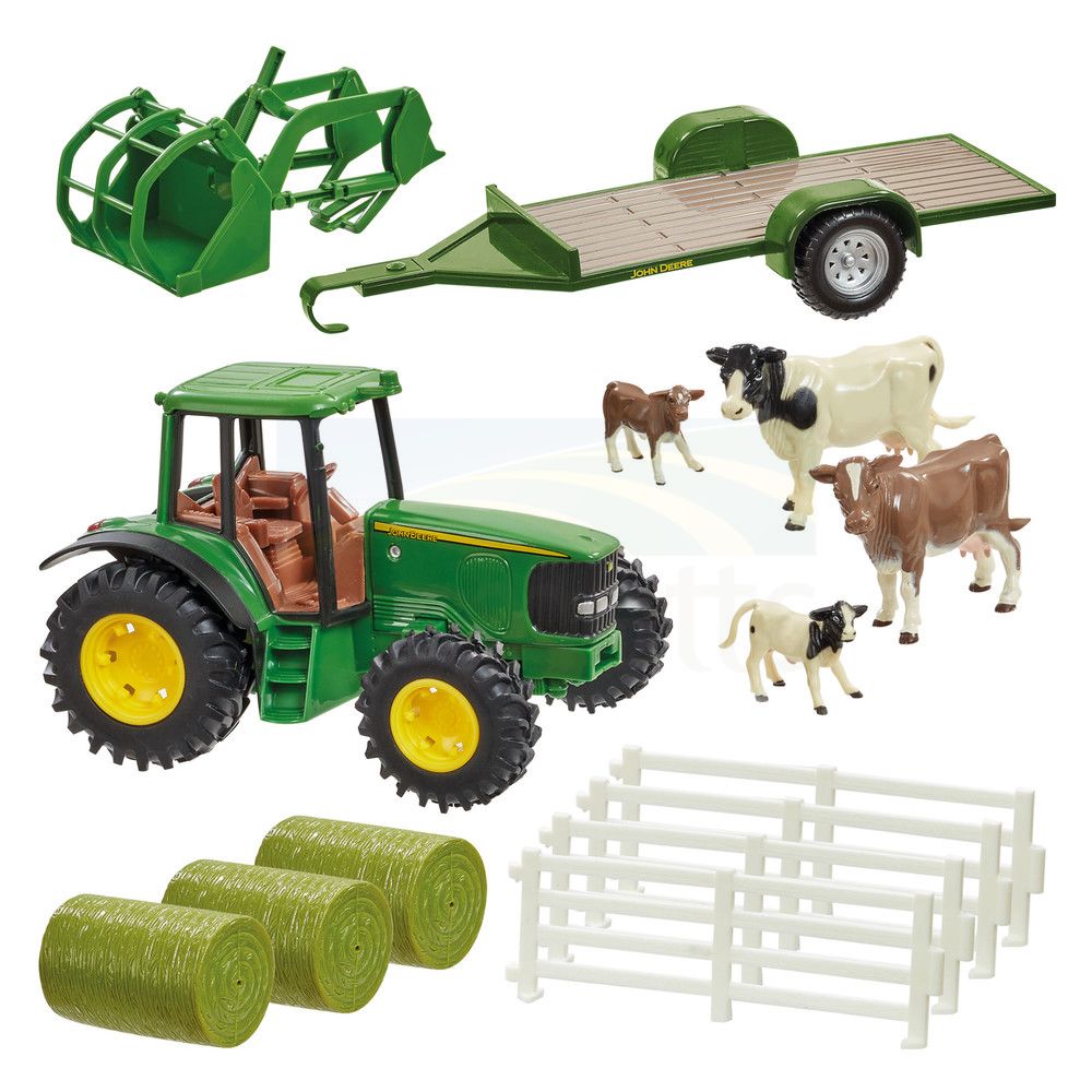 John Deere Farm in a Box Set with 20cm Tractor 43257