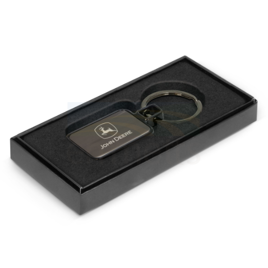 John Deere Gunmetal Key Chain with Gift Box JOH441