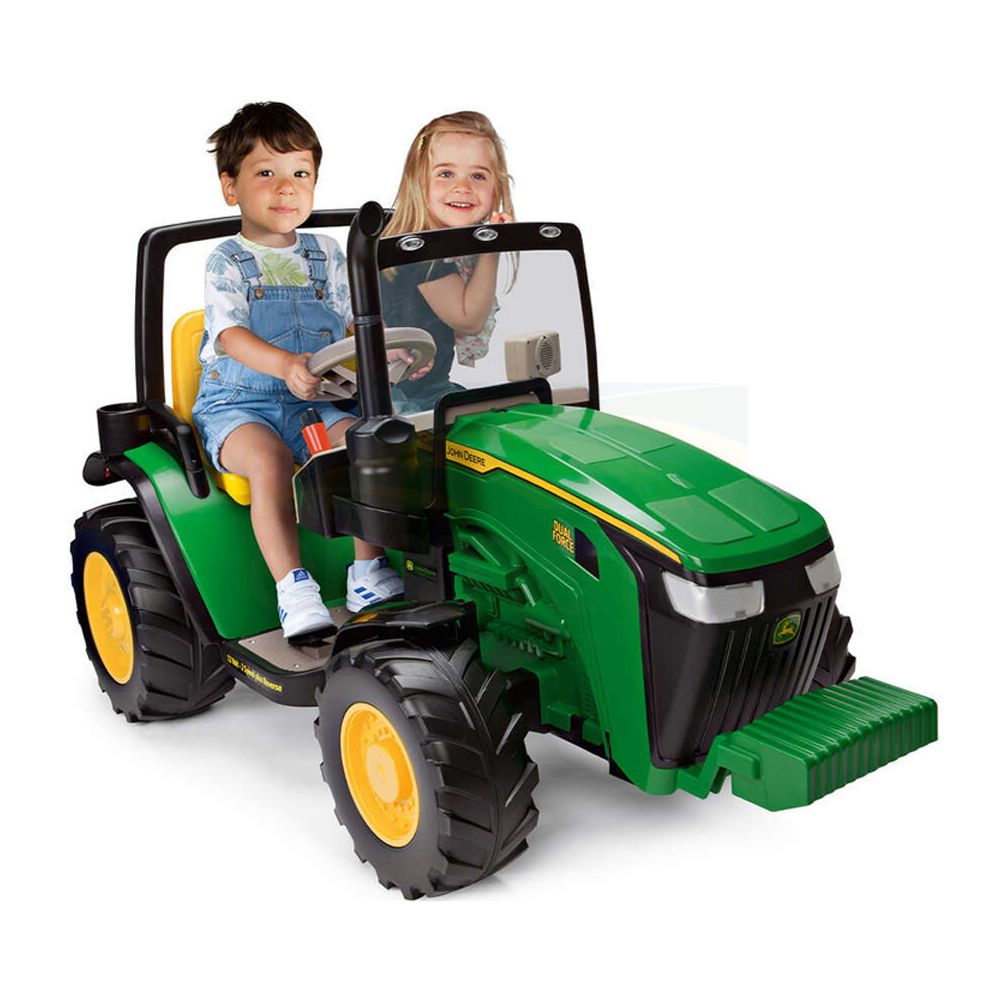 John Deere Peg Perego 12V Dual Force Tractor Ride On 2 Seater IGOD0550 Emmetts Shop