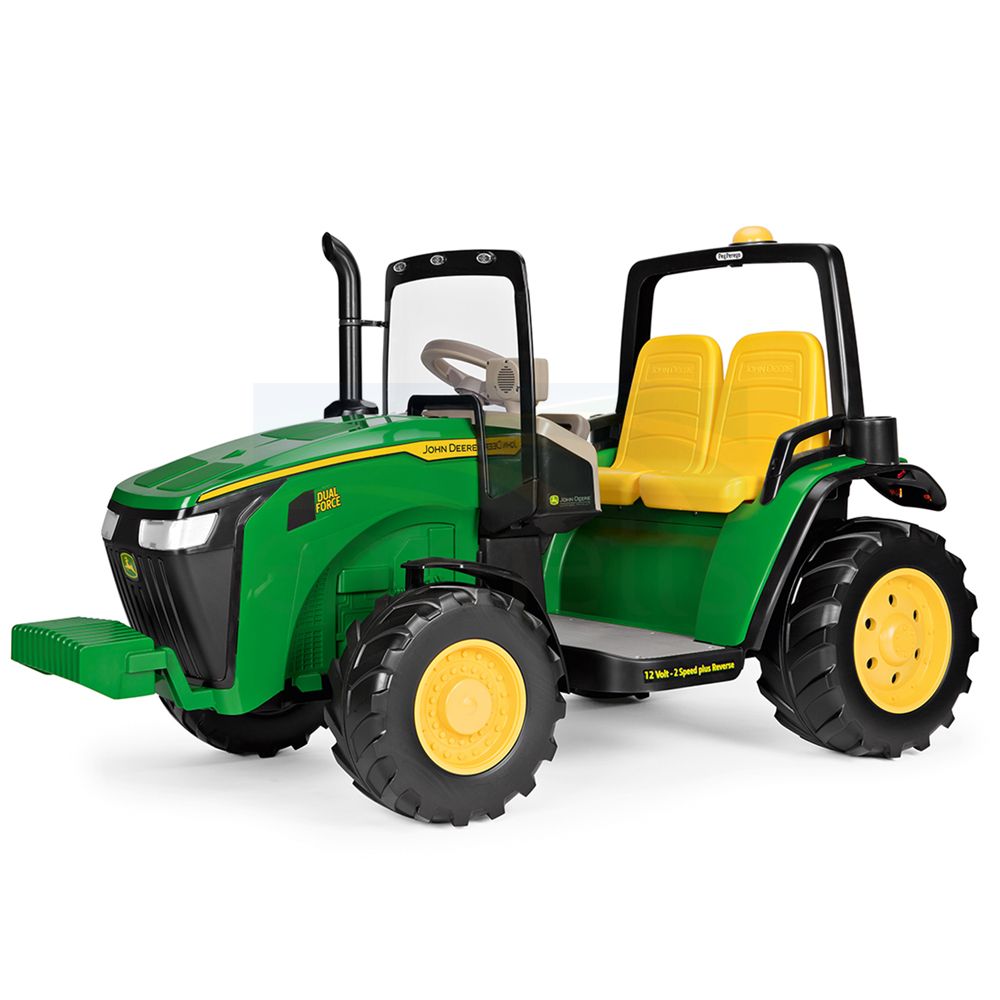 John Deere Peg Perego 12V Dual Force Tractor Ride On 2 Seater IGOD0550 Emmetts Shop