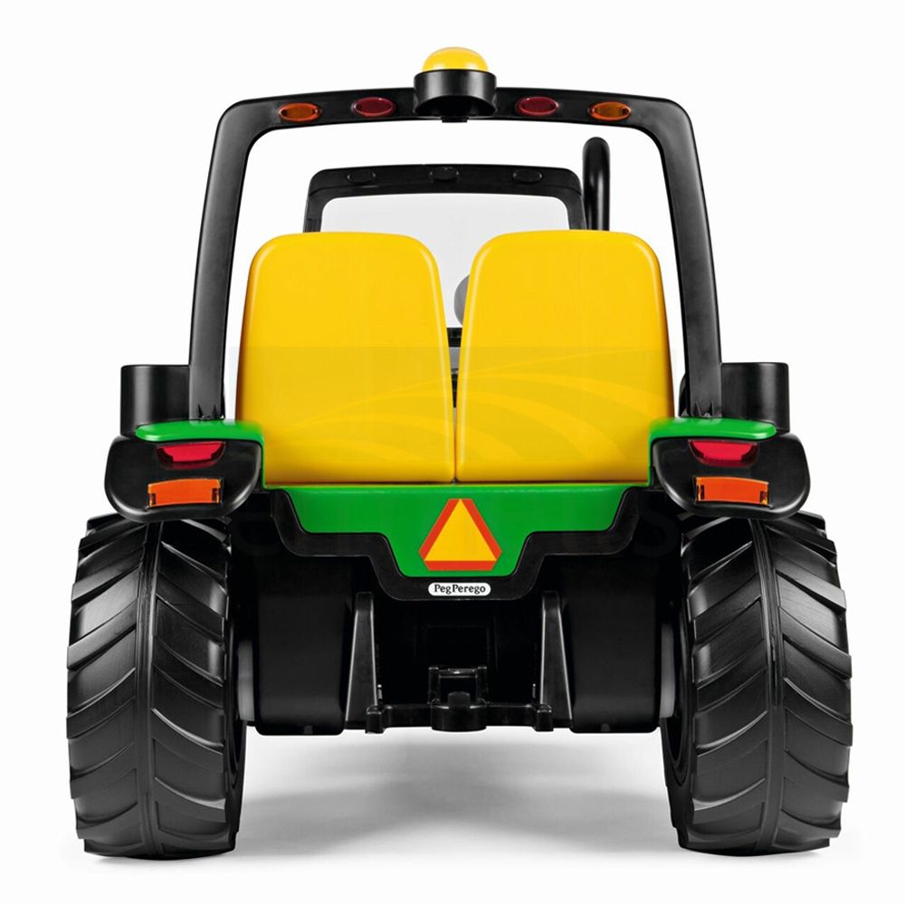 John Deere Peg Perego 12V Dual Force Tractor Ride On (2 Seater) IGOD0550