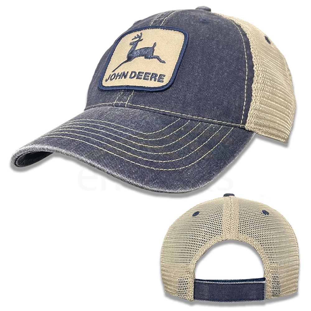 John Deere Stone Washed Canvas With Mesh Back Cap 13080608