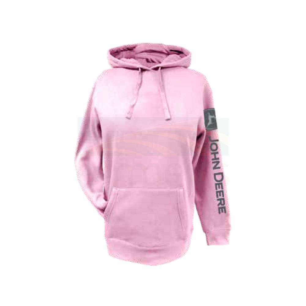 John Deere Women s Pink Fleece Hoodie 23025624PK Emmetts Shop