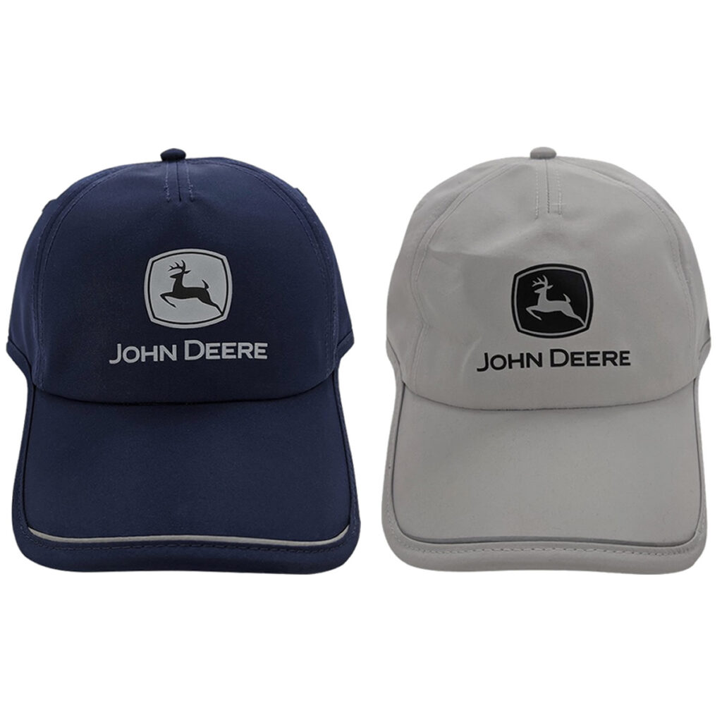 John Deere Berretto Baseball Unisex Stonewashed Navy Cappello Regolabile Con Logo