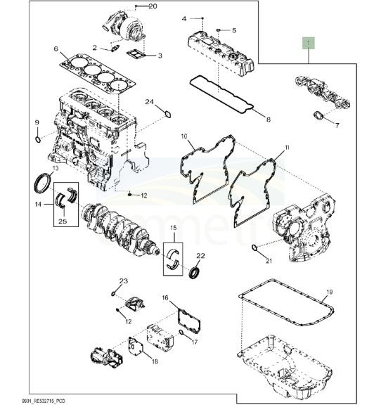 Engine Overhaul Kit RE532715