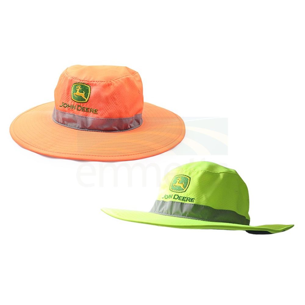 John Deere High Visibility Safety Broad Brim Hat JOH244