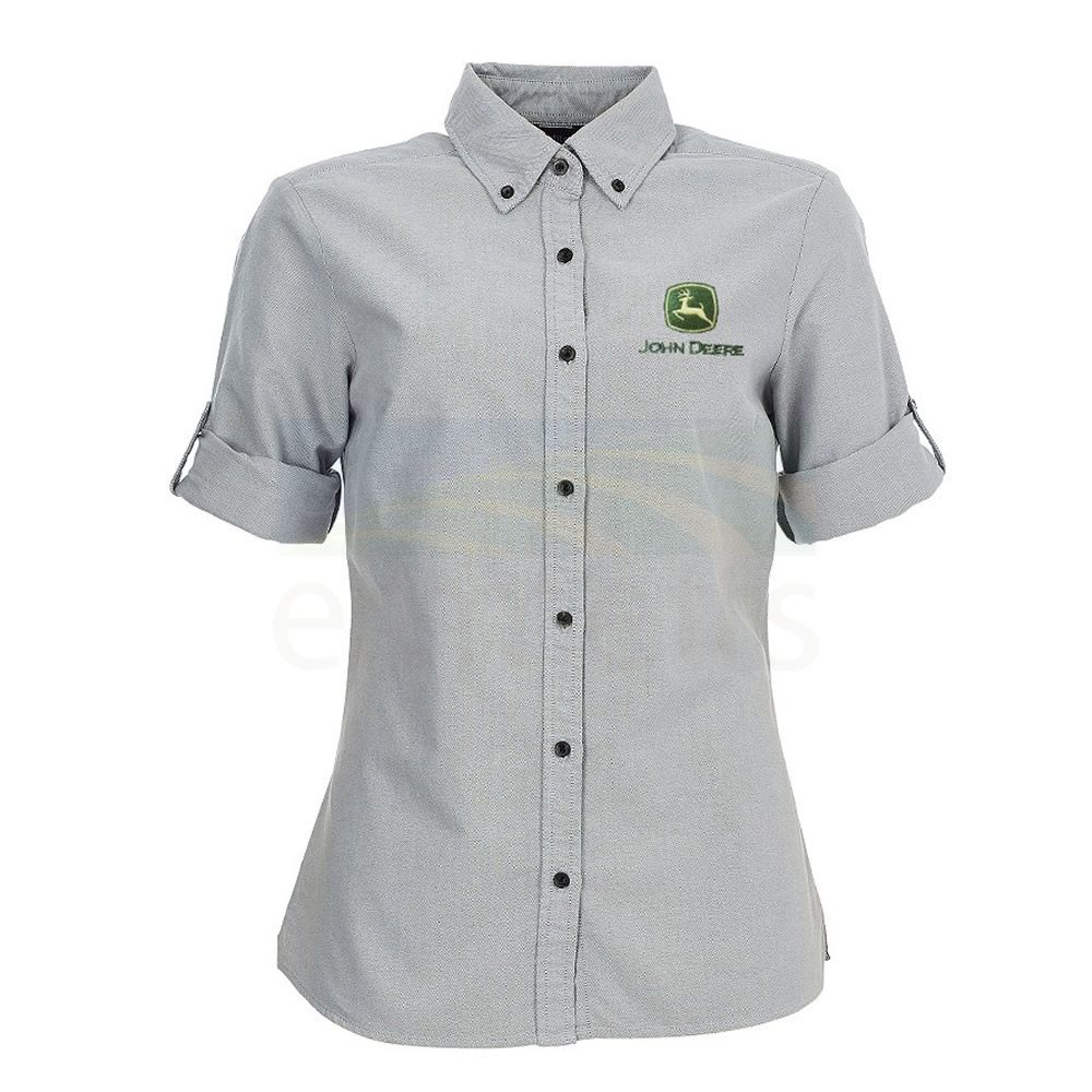 John Deere Cotton Ladies Shirt 3/4 Sleeve - JOH323