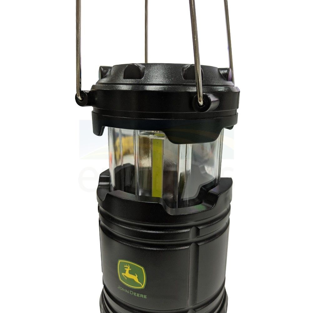 John Deere Black Camping Lantern JOH618