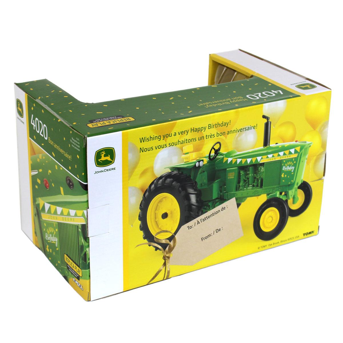1:16 John Deere 4020 Tractor with "Happy Birthday" Decals 45815