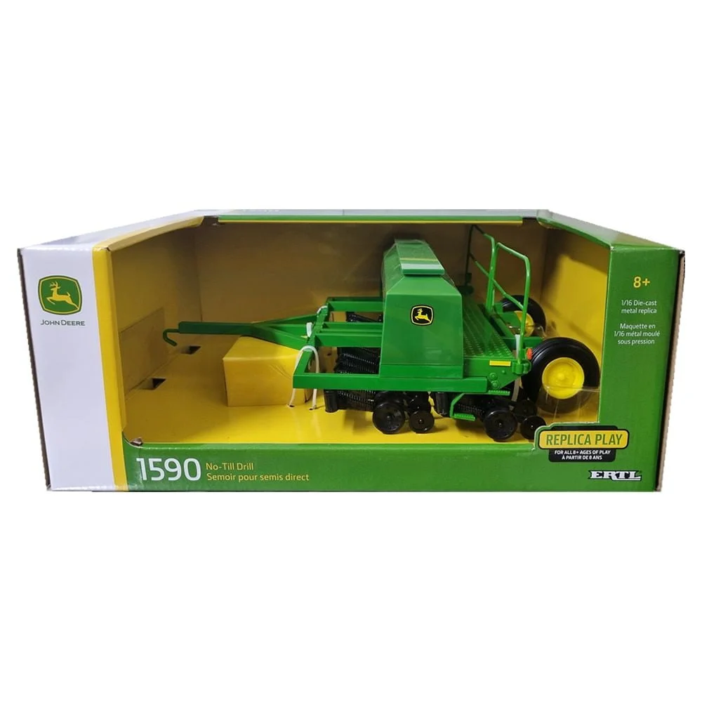 John deere tractor and drill toy on sale