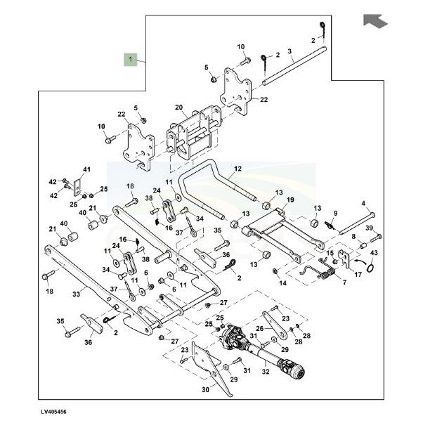 LIFT ARM, 2R SC LIFT KIT ROW BXX10231