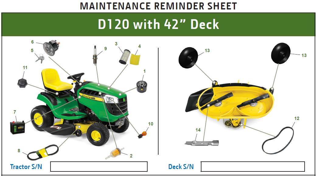 John Deere D120 Emmetts Shop