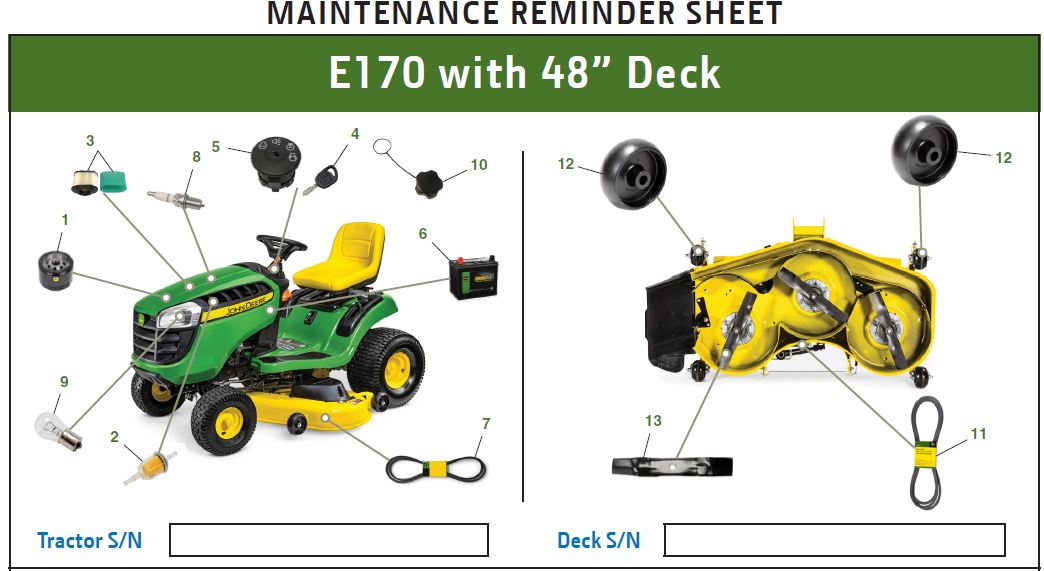 John deere hotsell e170 mower