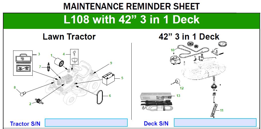 John Deere L108 Emmetts Shop