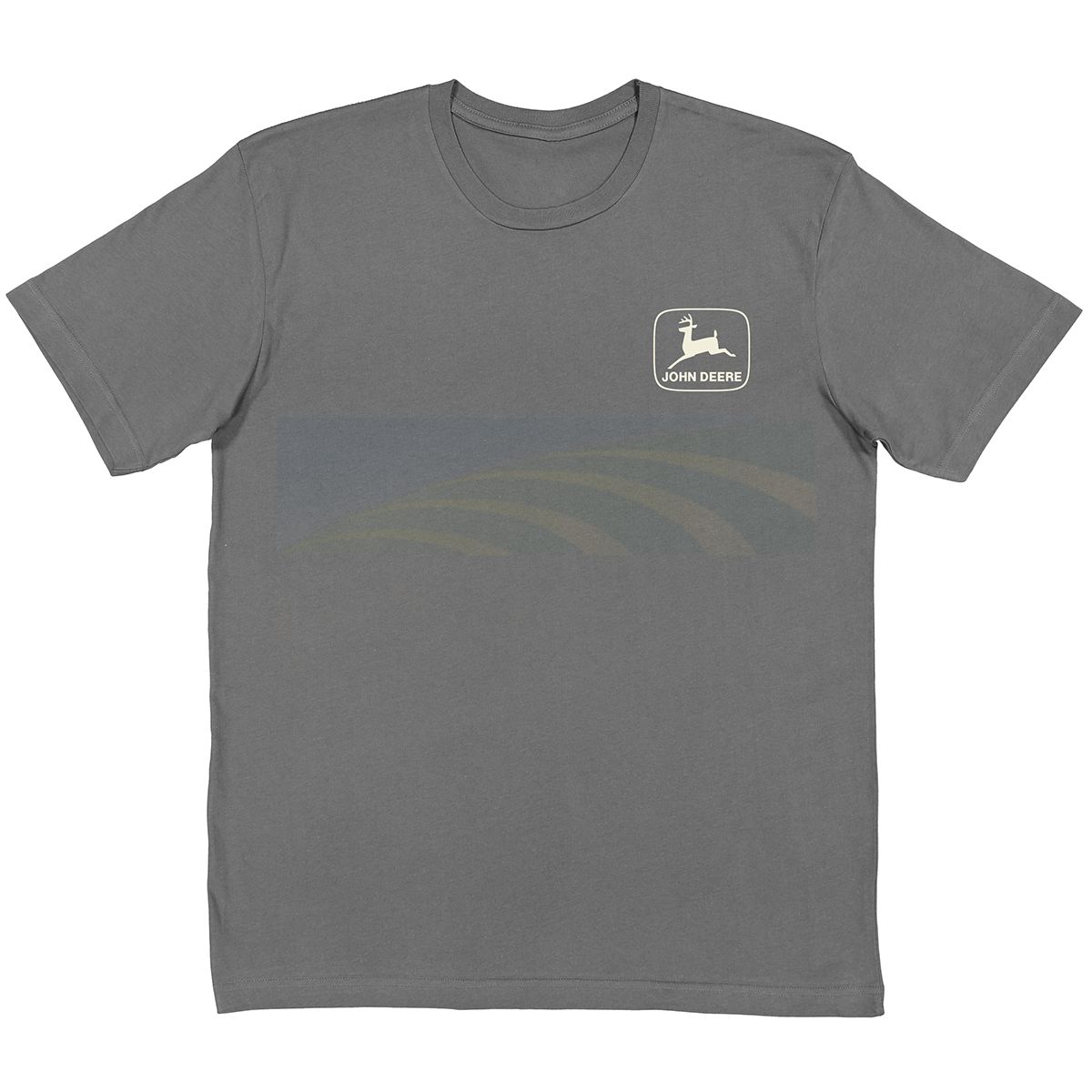 John Deere Charcoal Vintage Tractor Nothing Runs Like A Deere T-Shirt 13002166CH