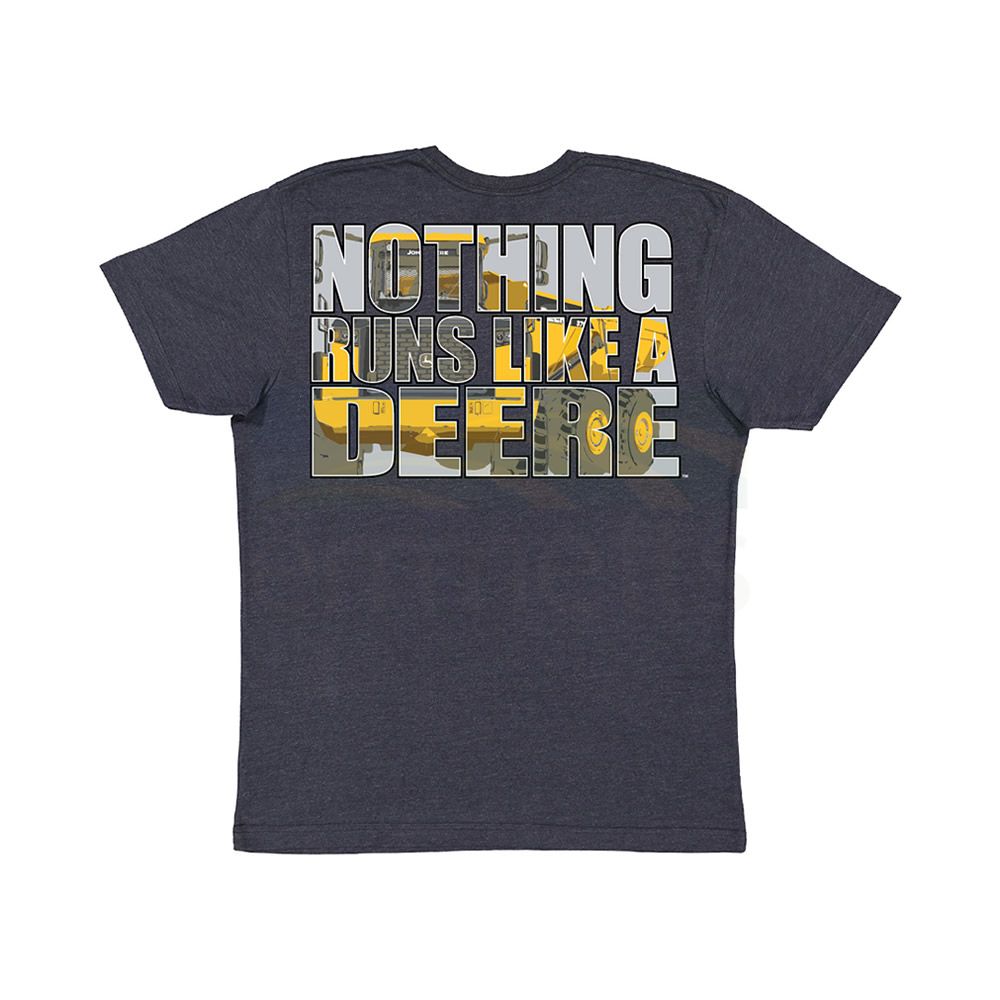 John Deere Men's Nothing Runs Like a Deere Contruction T-Shirt ...