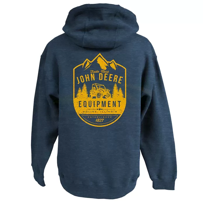 John Deere Men's Navy Gator Fleece Hoodie 13022188NV